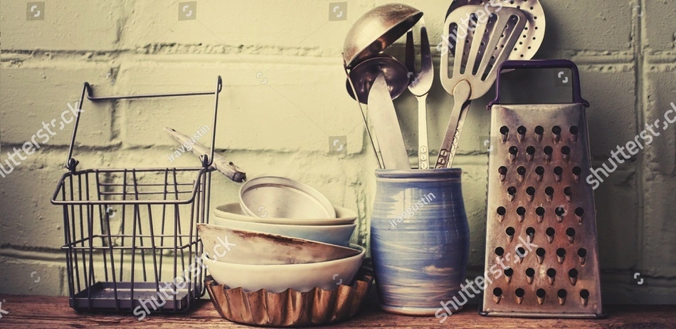 vintage kitchen utensils collection